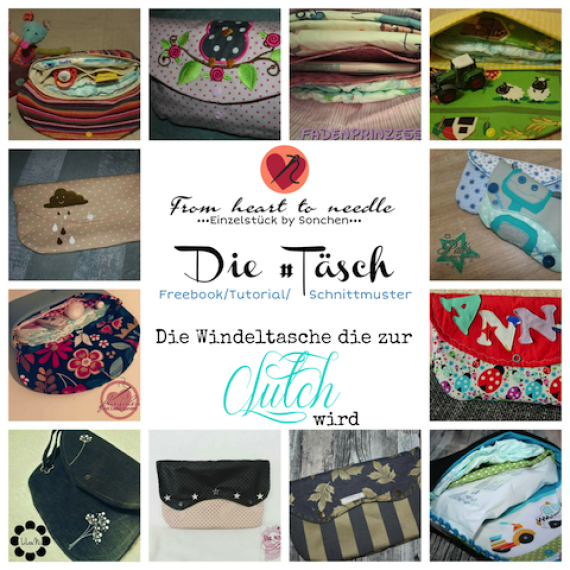 Freebook - Windeltasche/Clutch Die Täsch - Freebie